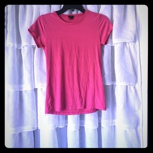 J. Crew Pink Fitted Tee